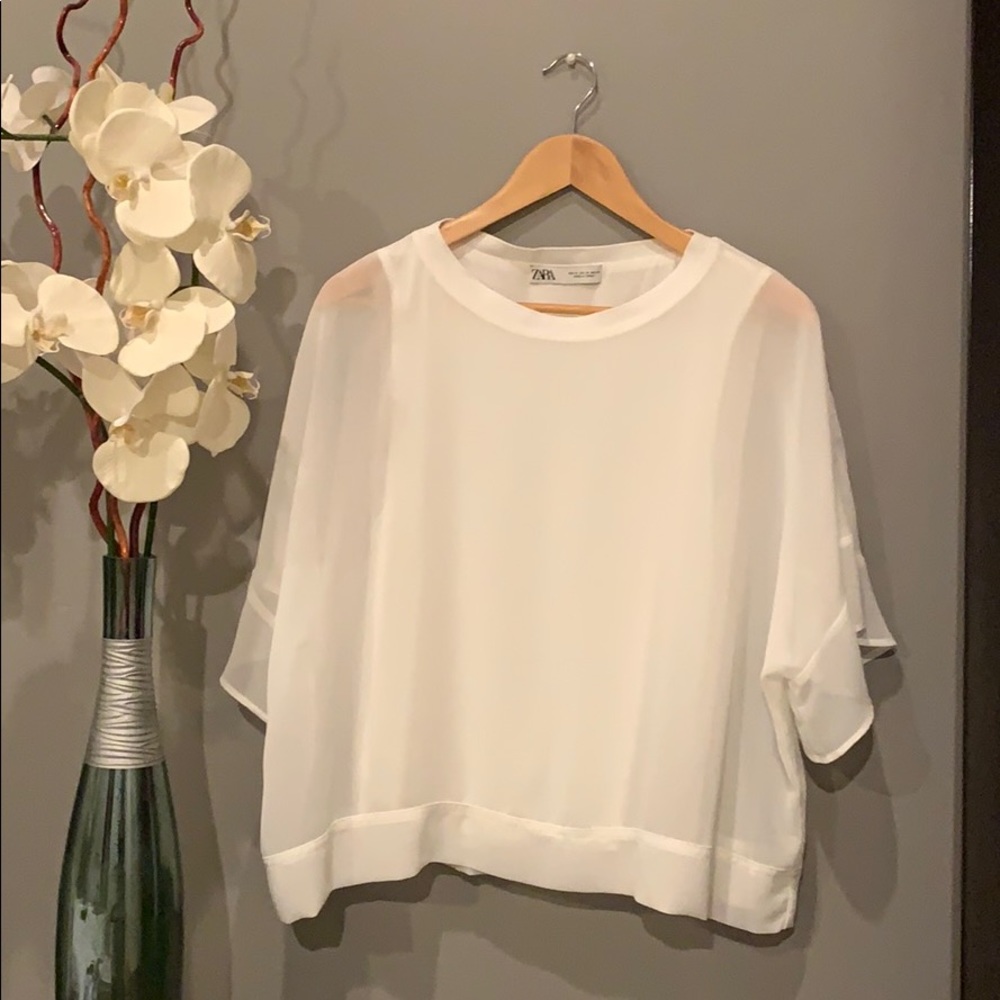 Zara White blouse